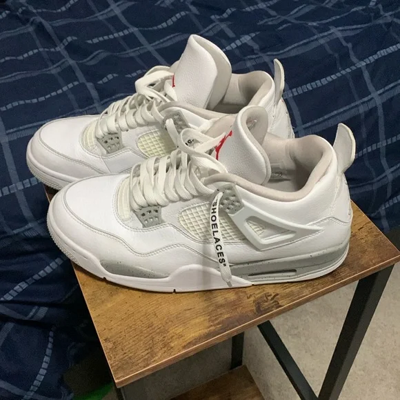 Nike | Shoes | Nike Air Jordan 4 Retro White Oreo Size 95  display picture 1
